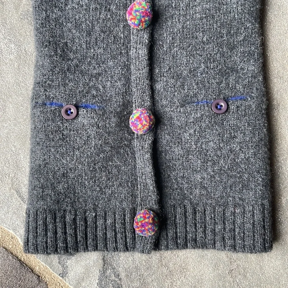 New! Ware of The Dog-Pom Pom Cardigan